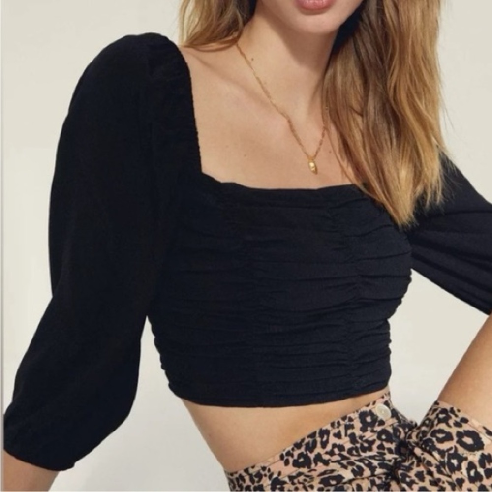 Aritzia Wilfred Lolita Blouse in Black